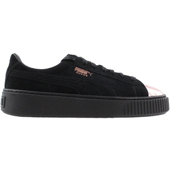 🆕 PUMA SUEDE PLATFORM "ROSE GOLD/BLACK" WMNS - Picture 2 of 7